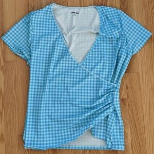 🏊🏼‍♀️💦LAND’S END Gingham Swim Top